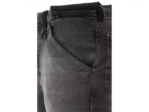 YATO PRACOVNÁ NOHAVICA STRETCH JEANS TROUS. OCELE ŠEDÁ S. XL (YT-79064)