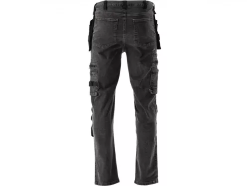 YATO PRACOVNÁ NOHAVICA STRETCH JEANS TROUS. OCELE ŠEDÁ S. XL (YT-79064)