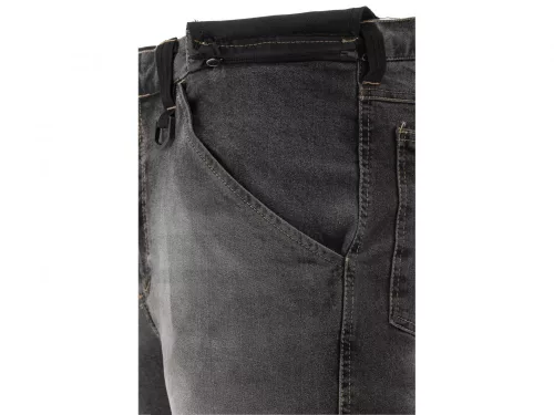 YATO PRACOVNÁ NOHAVICA STRETCH JEANS TROUS. OCELE ŠEDÁ S. 2XL (YT-79065)