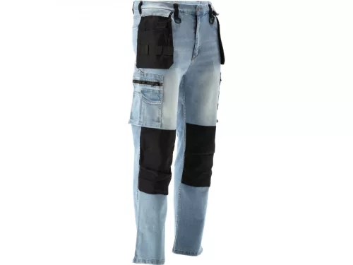 YATO PRACOVNÁ NOHAVICA STRETCH JEANS TROUS. SVETLOMODRÉ S.S (YT-79070)