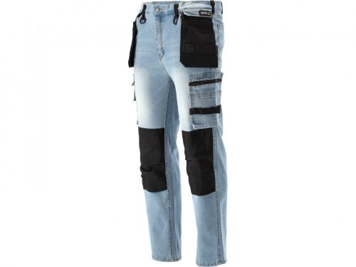 YATO PRACOVNÁ NOHAVICA STRETCH JEANS TROUS. SVETLOMODRÝ S.L (YT-79072)
