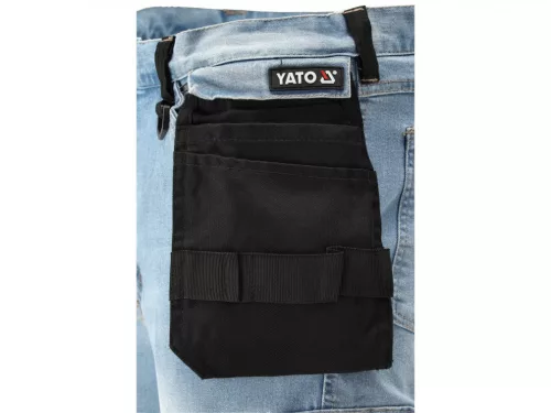 YATO PRACOVNÁ NOHAVICA STRETCH JEANS TROUS. SVETLOMODRÉ S. L/XL (YT-79073)
