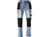 YATO PRACOVNÁ NOHAVICA STRETCH JEANS TROUS. SVETLOMODRÉ S. L/XL (YT-79073)