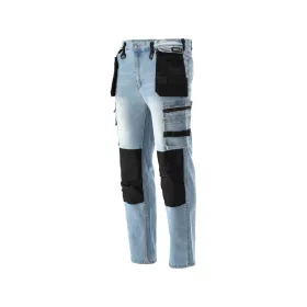   YATO PRACOVNÁ NOHAVICA STRETCH JEANS TROUS. SVETLOMODRÉ S. 2XL (YT-79075)