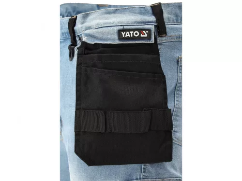YATO PRACOVNÁ NOHAVICA STRETCH JEANS TROUS. SVETLOMODRÉ S. 2XL (YT-79075)