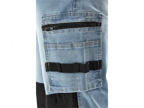 YATO PRACOVNÁ NOHAVICA STRETCH JEANS TROUS. SVETLOMODRÉ S. 2XL (YT-79075)
