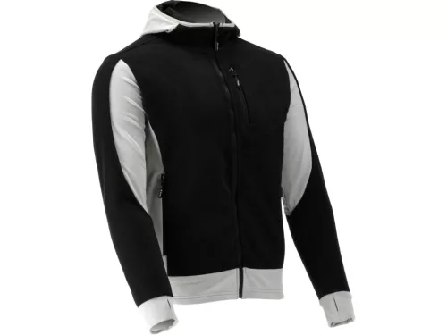 YATO FLÍSOVÁ BUNDA W. KAPUCA SARNA BLACK S.S (YT-79170)