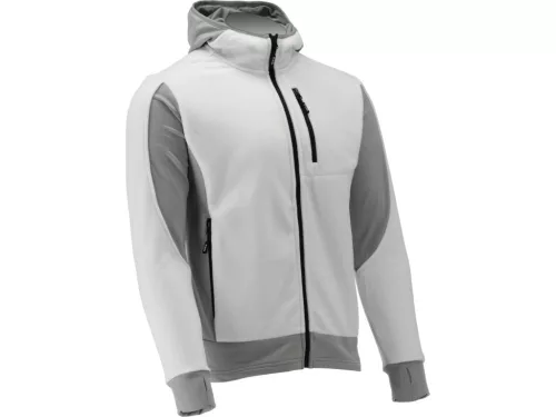 YATO FLÍSOVÁ BUNDA S KAPUCNOU SARNA BIELA ​​S. XL (YT-79179)