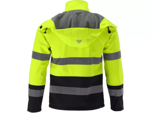 YATO výstražná softshellová bunda, veľkosť L