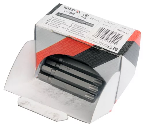 YATO Bit krížový 1/4" PH2 x 25 mm 20 ks do sadrokartónu (YT-7980)