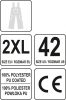 YATO HI-VIS ORANŽOVÉ Vodotesné pracovne nohavice XXL (YT-80964)