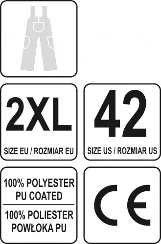YATO HI-VIS ORANŽOVÉ Vodotesné pracovne nohavice XXL (YT-80964)