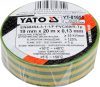 YATO Izolačná páska pre elektrikára PVC 19mm/20m žlto-zelená (YT-81655)