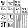 YATO Vŕtacie kladivo SDS+ a 13 mm skľučovadlom 850W (YT-82122)