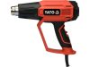 YATO Teplovzdušná pištoľ  1600W 50-650C 2SPEED LCD+PAMÄŤ (YT-82296)
