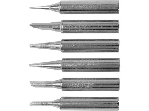 YATO Spájkovacie hroty rôznych tvarov, typ 900M , držiak Ø= 4,5/ 6 mm, sada. 6 ks (YT-82525)