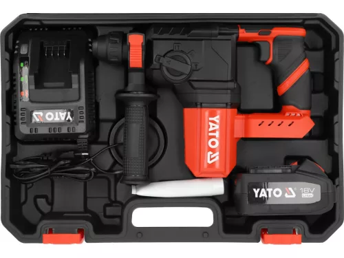 YATO SDS Plus 18 V vŕtacie kladivo, bezuhlíkový motor, 1×4 Ah (YT-827721)