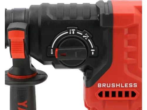 YATO akumulátorové vŕtacie kladivo SDS Plus 18 V, bezuhlíkový motor, 2×4 Ah sada (YT-827724)