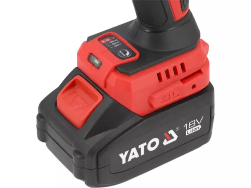 YATO BEZKEFOVÝ RÁZOVÝ UŤAHOVAČ 18 V, 1/2'', 1200 NM - BATÉRIA 4 AH (YT-828071)