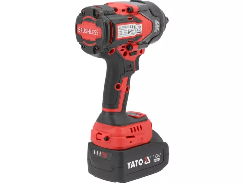 YATO BEZKEFOVÝ RÁZOVÝ UŤAHOVAČ 18 V, 1/2'', 1200 NM - BATÉRIA 4 AH (YT-828071)