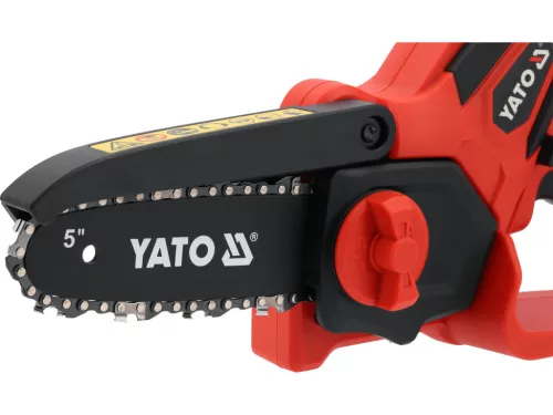 YATO akumulátorová mini reťazová píla 18 V, vodiaca lišta 6″, bez batérie a nabíjačky (YT-828114)