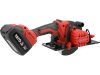 YATO Aku kotúčová píla 18 V, 140 mm, bezuhlíkový motor + 2× 4,0 Ah batéria (YT-8281185)