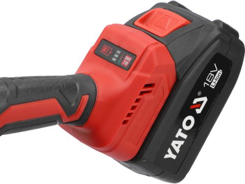 YATO Aku kotúčová píla 18 V, 140 mm, bezuhlíkový motor + 2× 4,0 Ah batéria (YT-8281185)