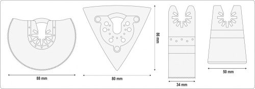YATO Multifunkčný nástroj 18V-sada (YT-82818)