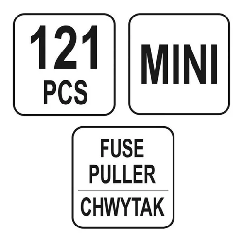 YATO sortiment poistiek do auta, mini, 121 ks (YT-83143)