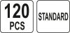 YATO ŠTANDARDNÝ SORTIMENT AUTOPOISTEK 120 PC (YT-83144)