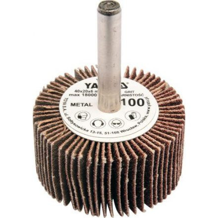 YATO Lamelový brúsny kotúč na vrták 40x20 mm P150 (YT-83356)