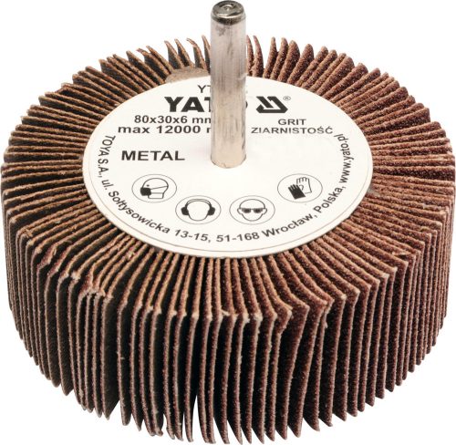 YATO Brúsny kotúč 80X30X6MM P120 (YT-83375)