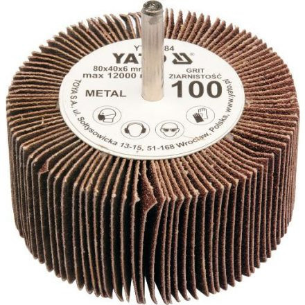YATO Kotúč lamelový radiálny 80 x 40 x 6mm P120 (YT-83385)