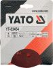 YATO Brúsny papier 125 mm P100 s otvormi 5 ks suchý zips (YT-83454)