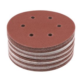   YATO Brúsny kotúč so šmirgľom. papier so suchým zipsom : Ø= 150mm, P80, 6 otvorov do YT-09739, -09740, 50 ks (YT-834583)