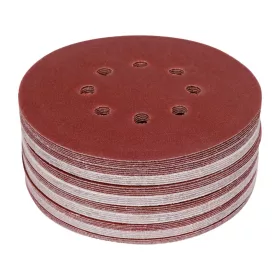   YATO Brúsny kotúč so šmirgľom. Papier na suchý zips : Ø= 150mm, P120, 8 otvorov pre YT-82206, -82207, 50ks (YT-834595)
