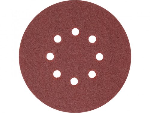 YATO Brúsny kotúč so šmirgľom. Papier na suchý zips : Ø= 150mm, P120, 8 otvorov pre YT-82206, -82207, 50ks (YT-834595)