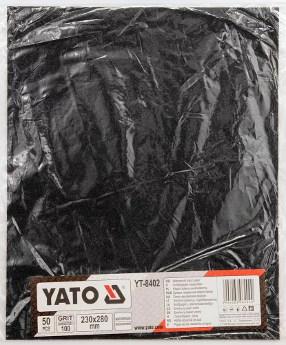 YATO Šmirgľový papier -vodné c 230*280 gr.100 (YT-8402)
