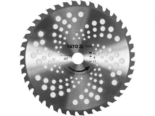 YATO Kotúčový nôž Ø = 255 x 25,4 mm, 40 zubov, YT-85001, YT-85003 (YT-85150)