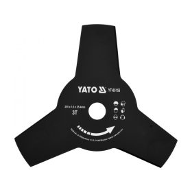   YATO Trojitý nôž pre kosačky na trávu 255MM 25,4MM (YT-85155)