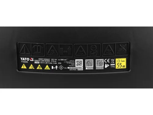 YATO robotická kosačka do 1000 m², Wi‑Fi / Bluetooth ovládanie, 20 V 5 Ah (YT-852093)
