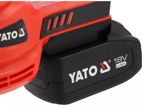 YATO akumulátorový ručný vysávač 18 V, 9 kPa, 150 W, so 4 Ah akumulátorom a príslušenstvom (YT-85682)