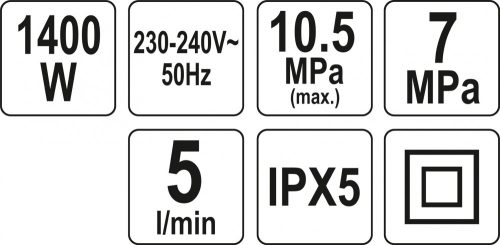 YATO Vysokotlakový čistič 1400W 105BAR (YT-85910)