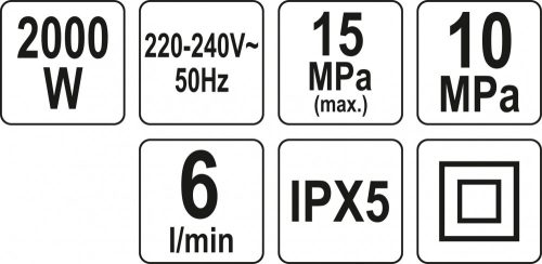 YATO Vysokotlakový čistič 2000W 150BAR (YT-85915)