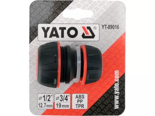 YATO Univerzálna opravná spojka na hadicu 1/2” – 3/4”, ABS-PP-TPR (YT-89016)