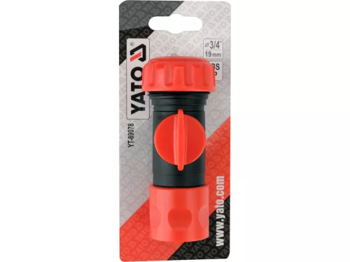 YATO Rýchlospojka s ventilom 3/4” pre zavlažovaciu hadicu (YT-89078)