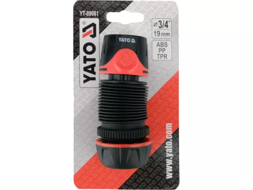 YATO Nastaviteľná uhlová rýchlospojka 3/4” pre záhradnú hadicu (YT-89081)