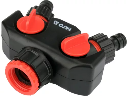 YATO Dvojcestný rozdeľovač na kohútik 3/4” – 1” (YT-89100)