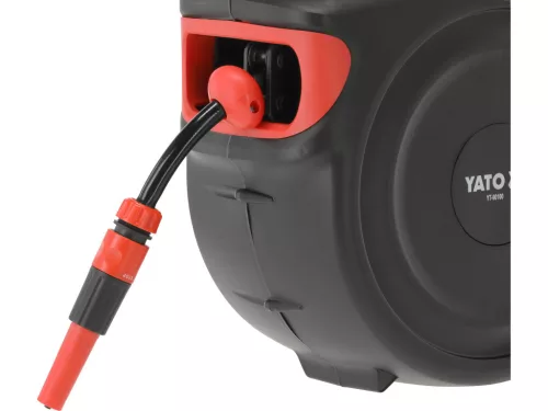 YATO Automatický nástenný hadicový navijak s hadicou 15 m, 1/2", s navíjacím systémom (YT-90100)
