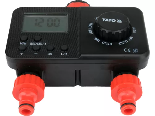 YATO automatický ovládač zavlažovania pre 2 nezávislé zóny